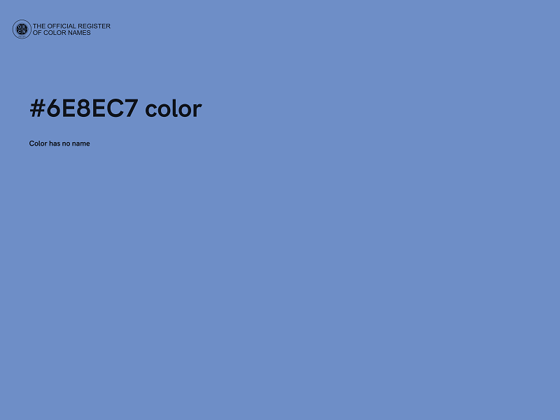 #6E8EC7 color image