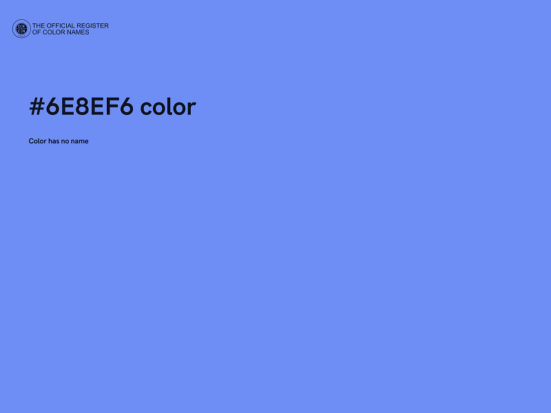 #6E8EF6 color image