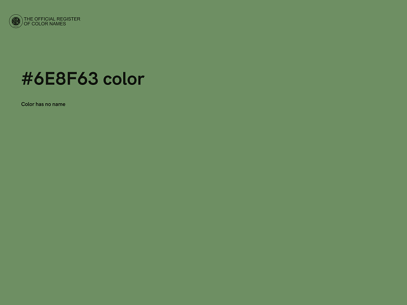 #6E8F63 color image