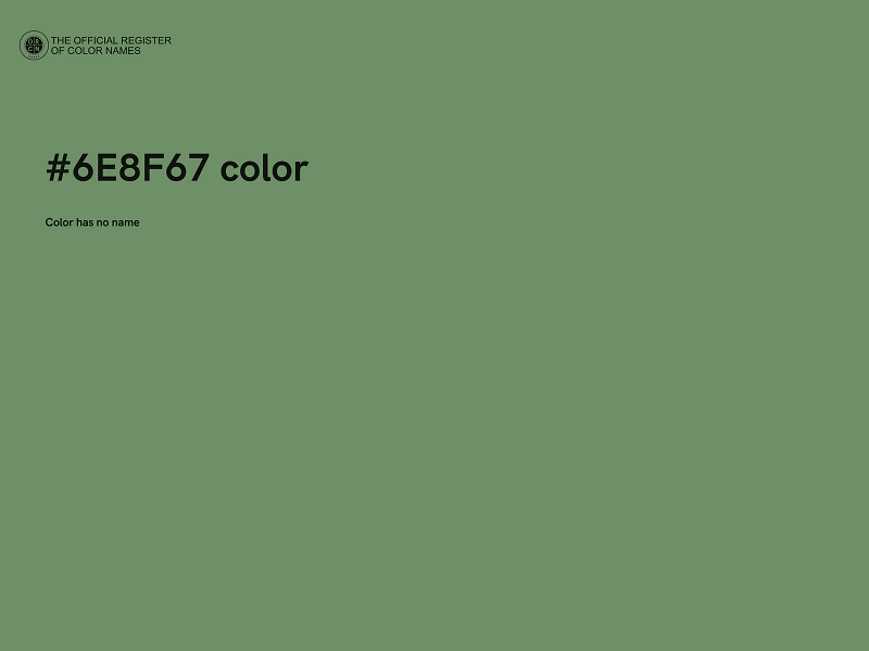 #6E8F67 color image