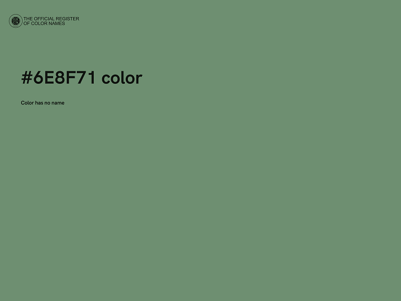 #6E8F71 color image