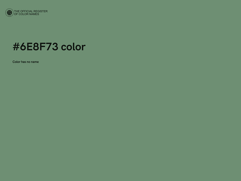 #6E8F73 color image