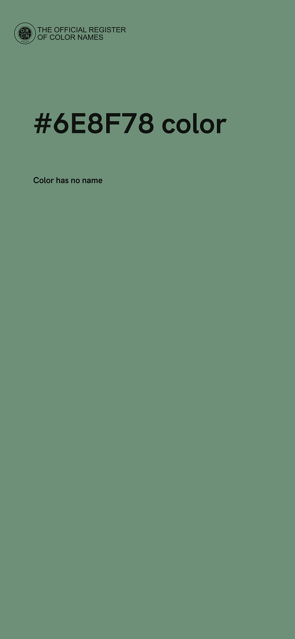 #6E8F78 color image