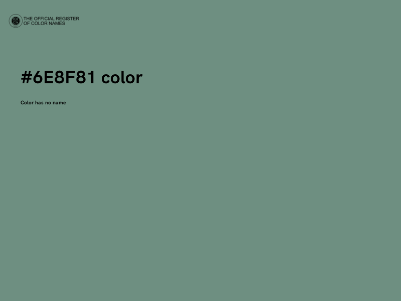 #6E8F81 color image