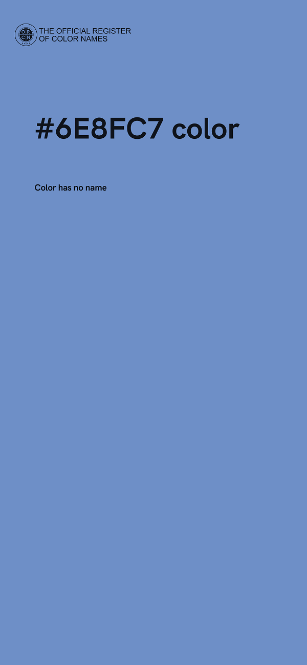 #6E8FC7 color image