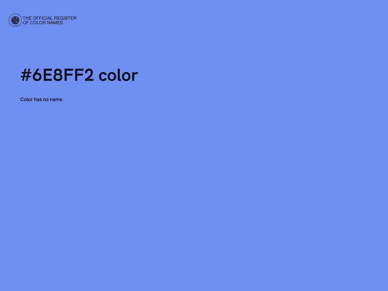 #6E8FF2 color image