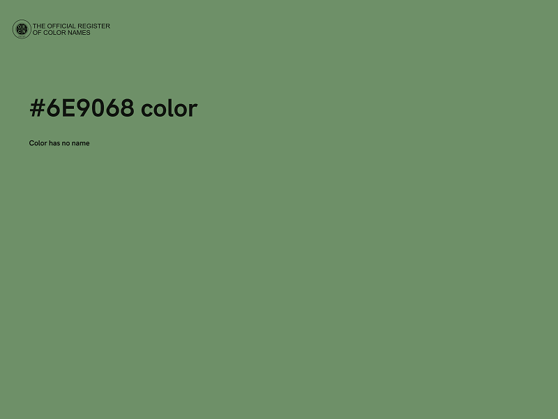 #6E9068 color image