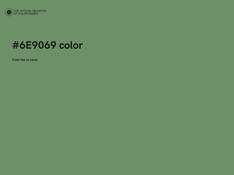 #6E9069 color image