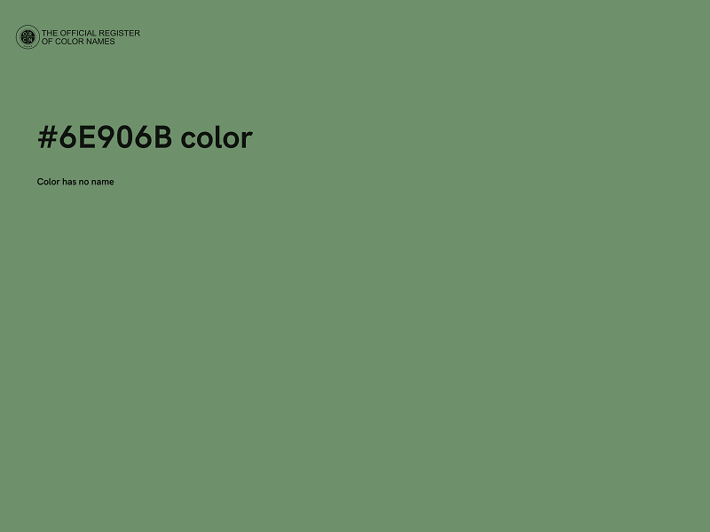 #6E906B color image