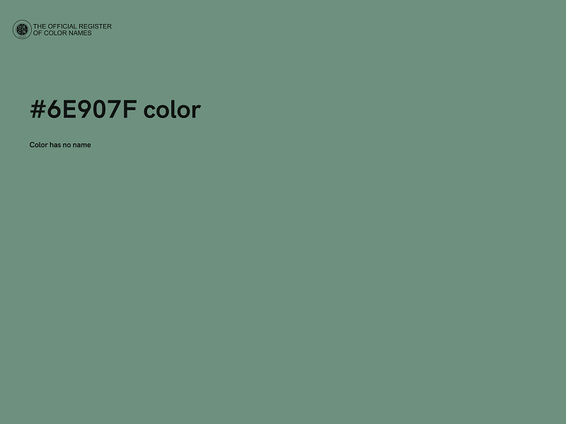 #6E907F color image