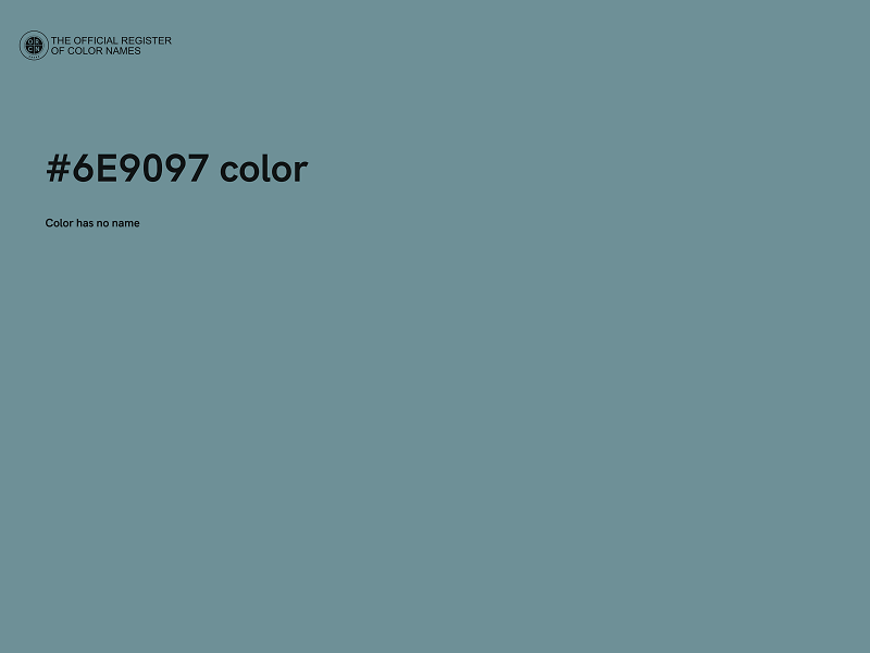 #6E9097 color image