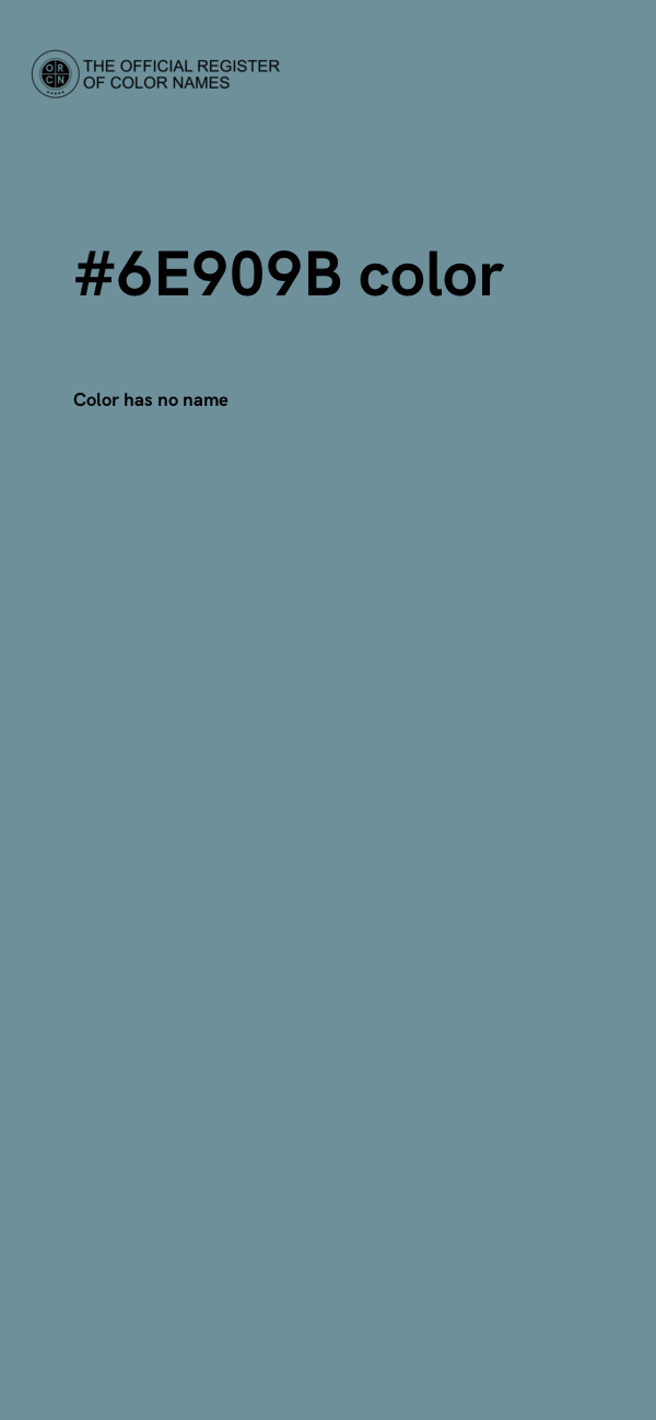 #6E909B color image