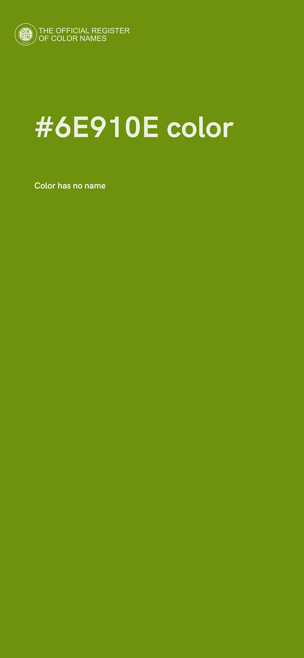 #6E910E color image