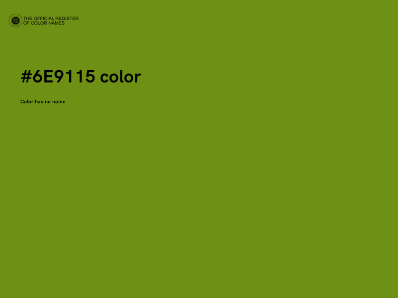 #6E9115 color image