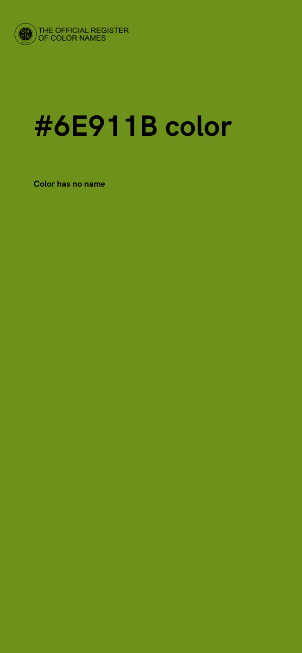 #6E911B color image