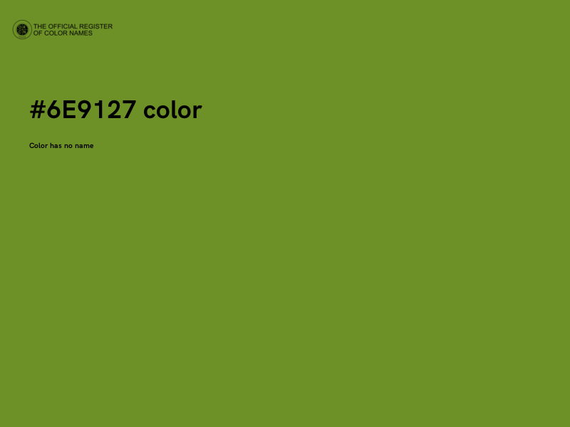 #6E9127 color image