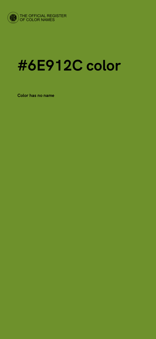 #6E912C color image
