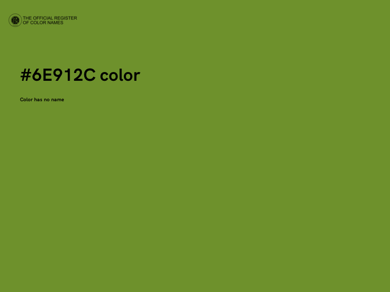 #6E912C color image