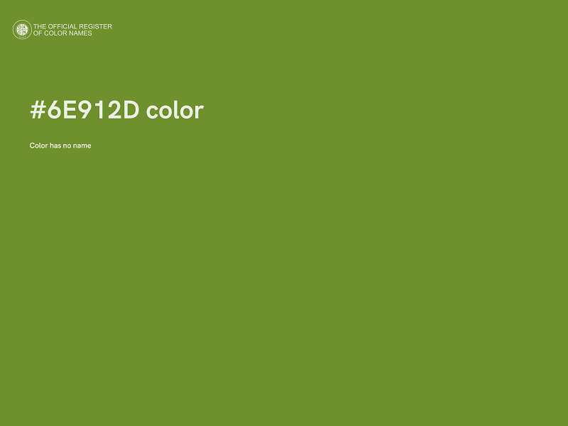 #6E912D color image