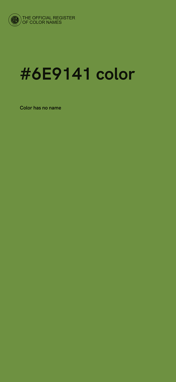 #6E9141 color image