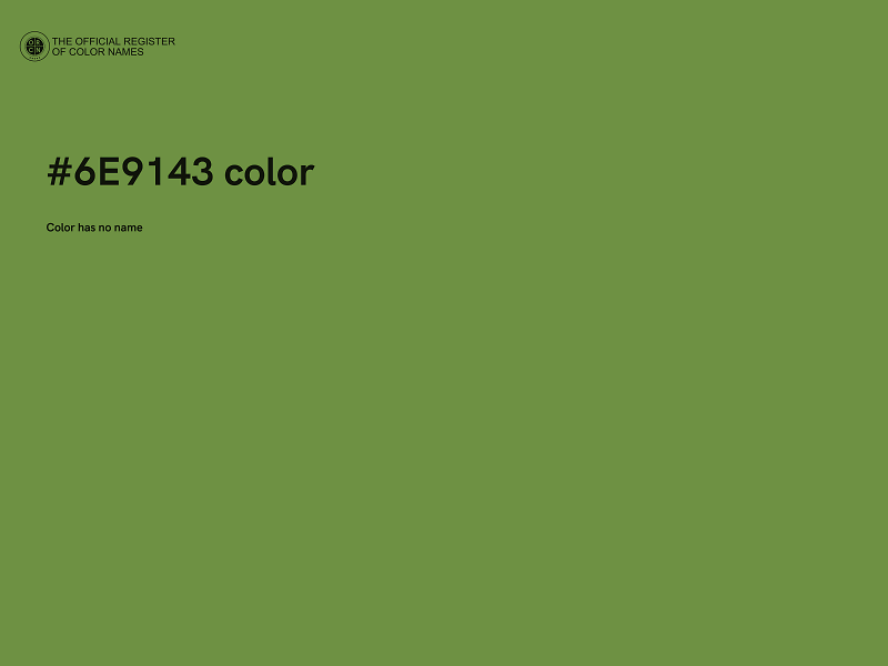 #6E9143 color image