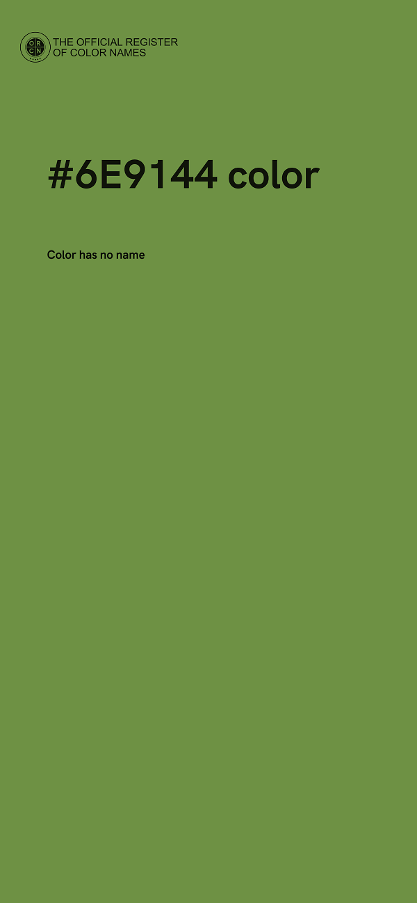 #6E9144 color image