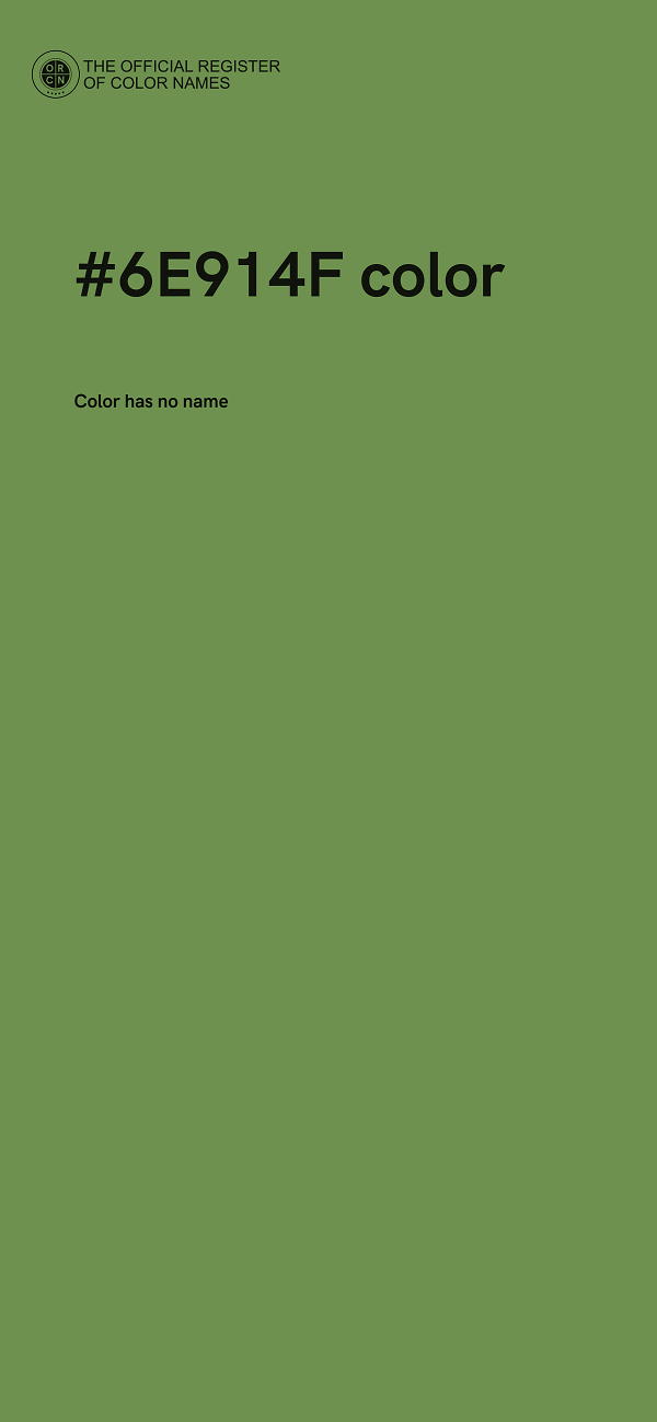 #6E914F color image
