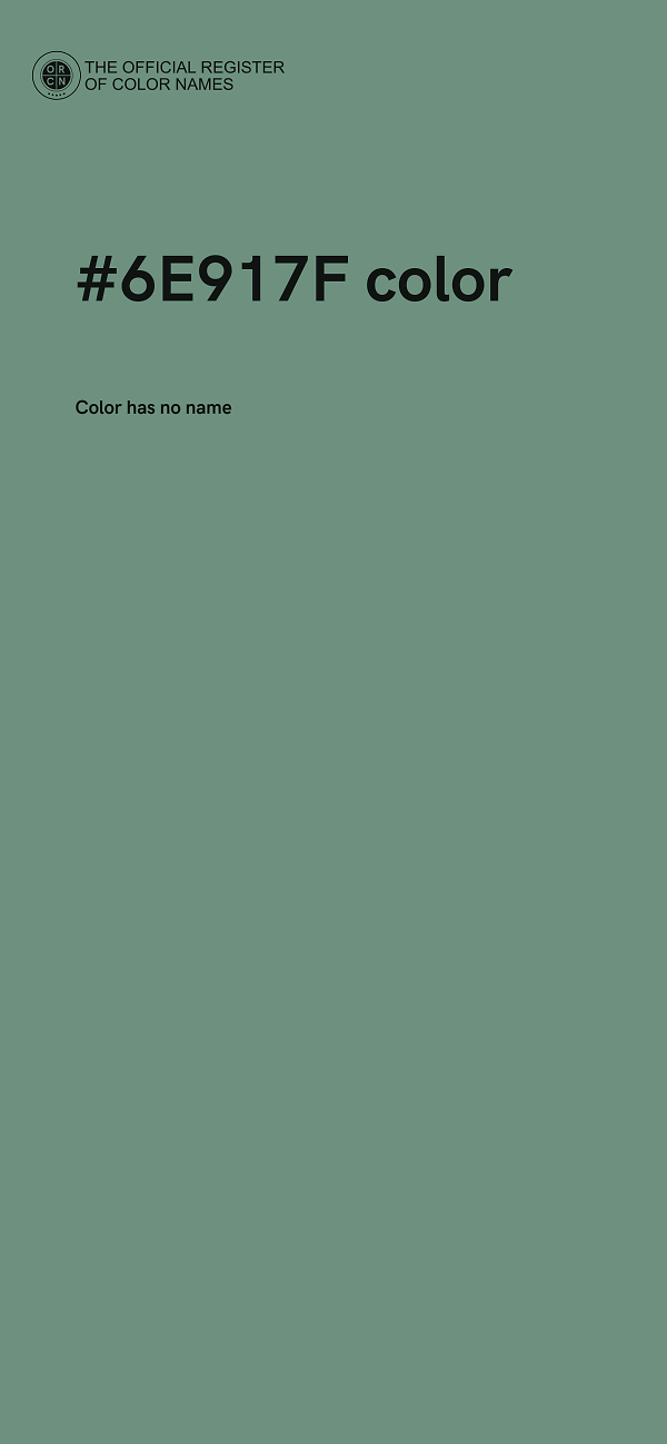 #6E917F color image