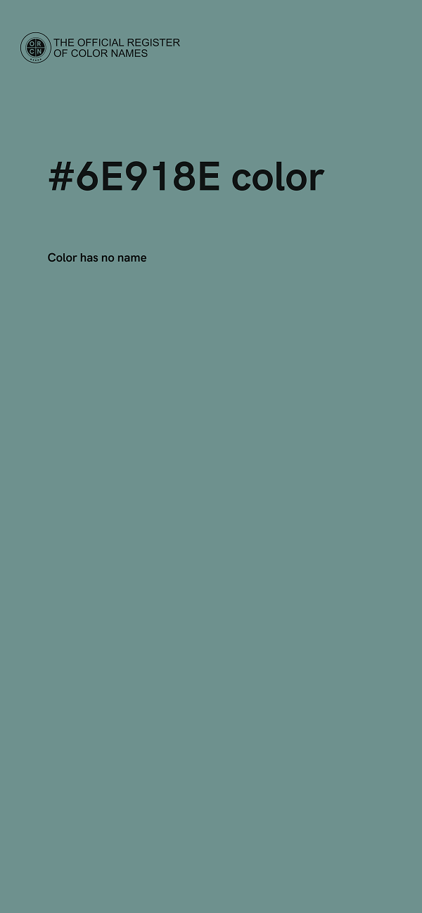 #6E918E color image
