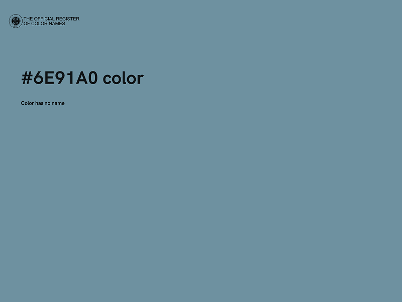 #6E91A0 color image