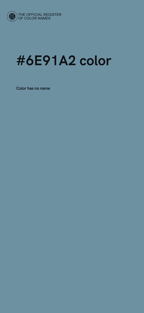 #6E91A2 color image