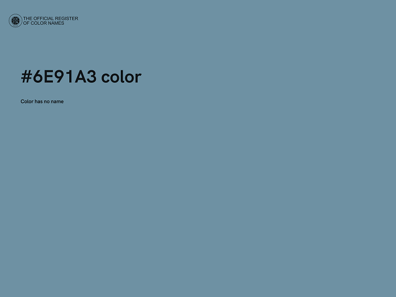 #6E91A3 color image