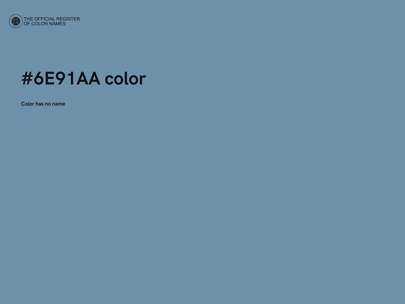 #6E91AA color image