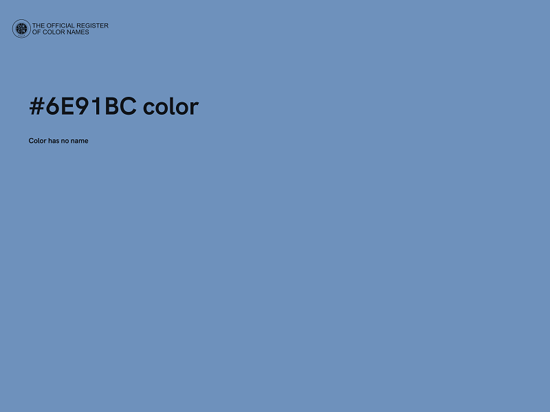 #6E91BC color image