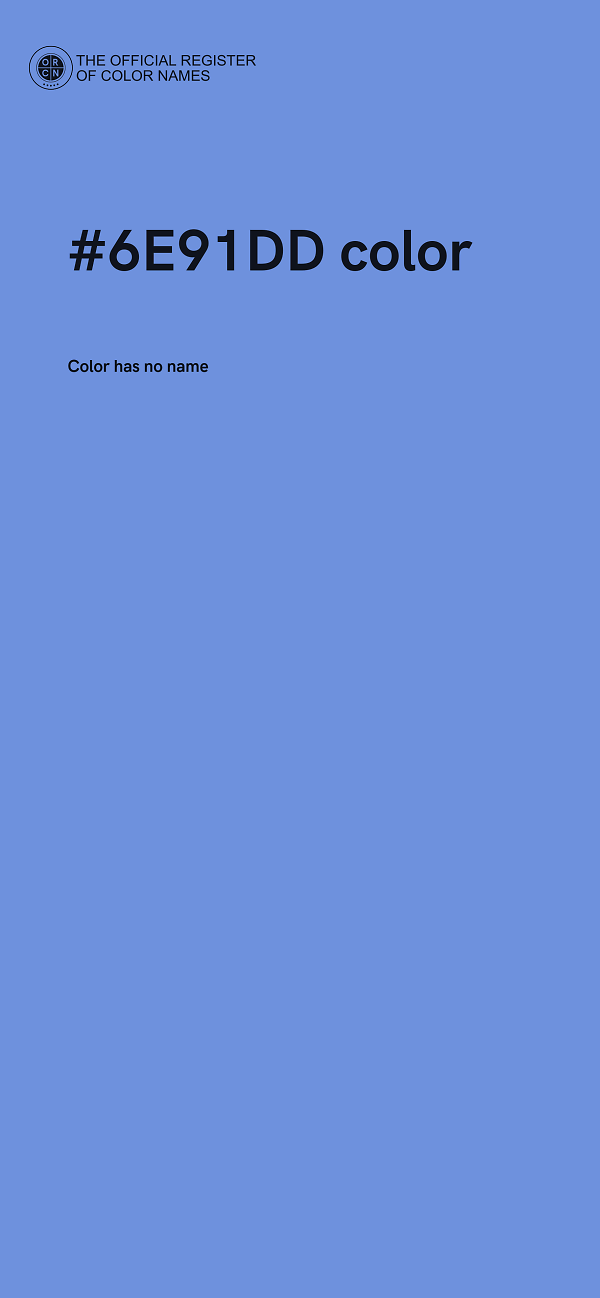 #6E91DD color image