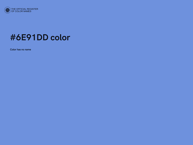 #6E91DD color image