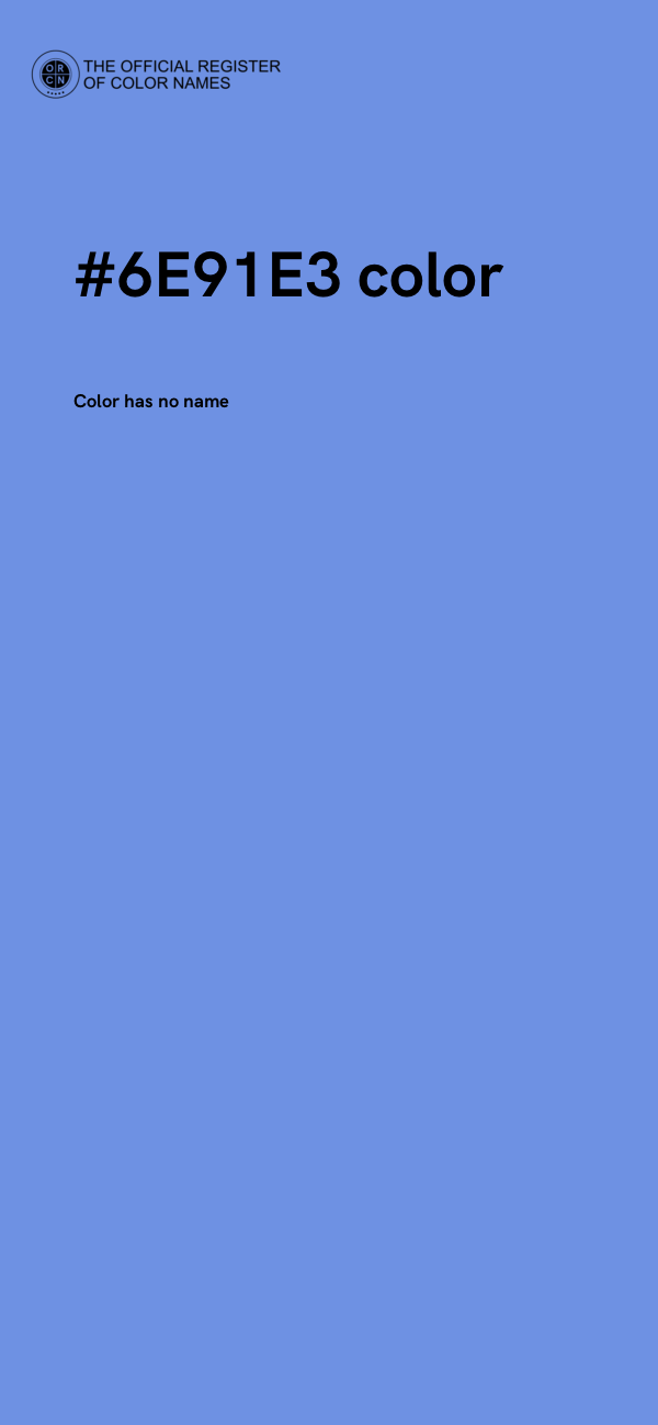 #6E91E3 color image