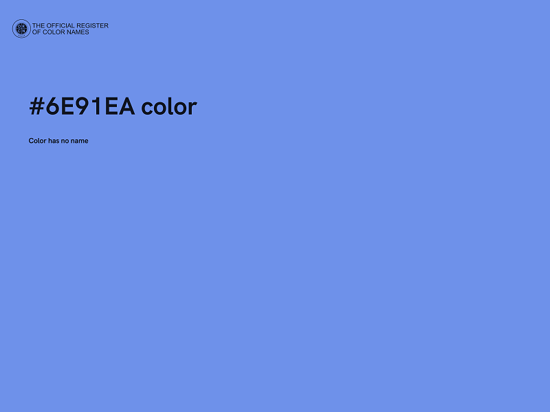 #6E91EA color image