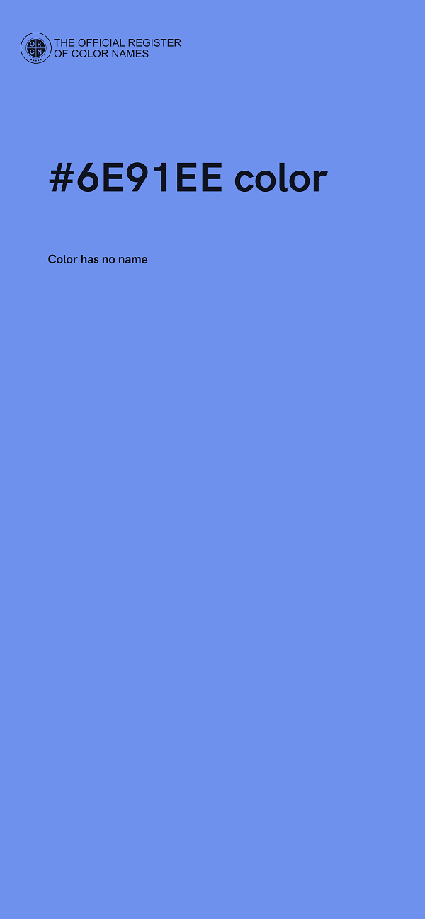 #6E91EE color image