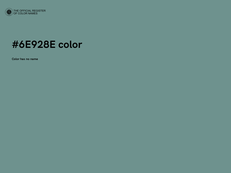 #6E928E color image