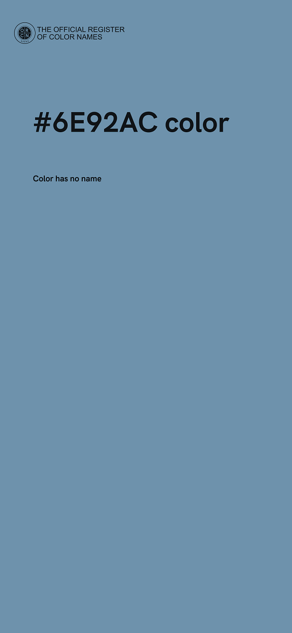 #6E92AC color image
