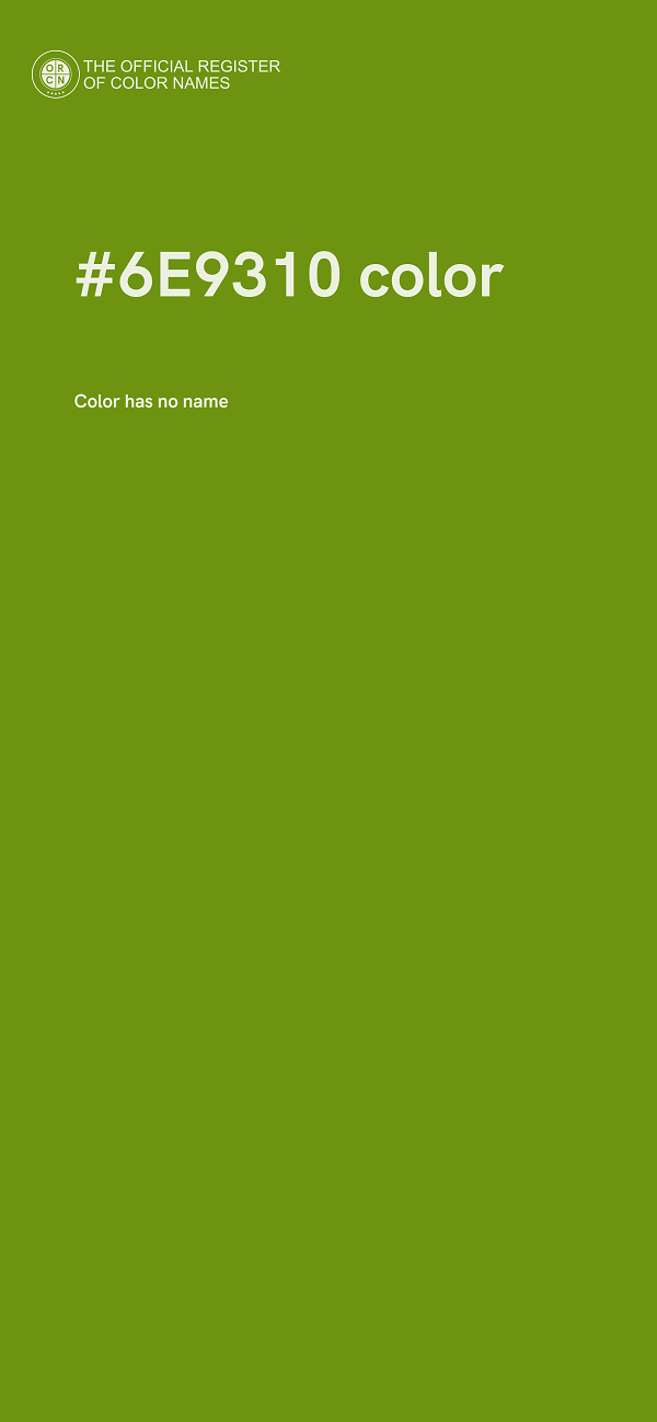 #6E9310 color image
