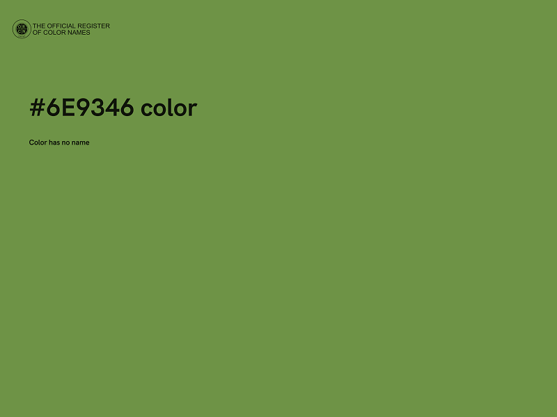 #6E9346 color image