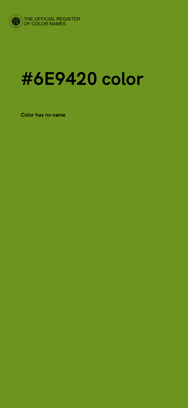 #6E9420 color image
