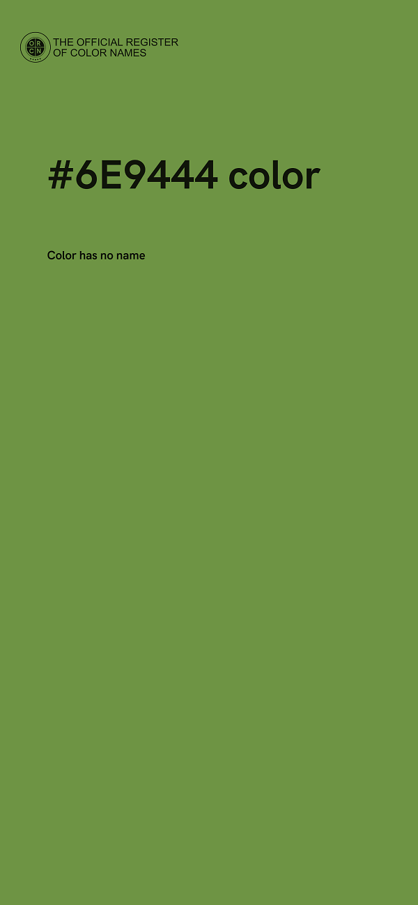 #6E9444 color image