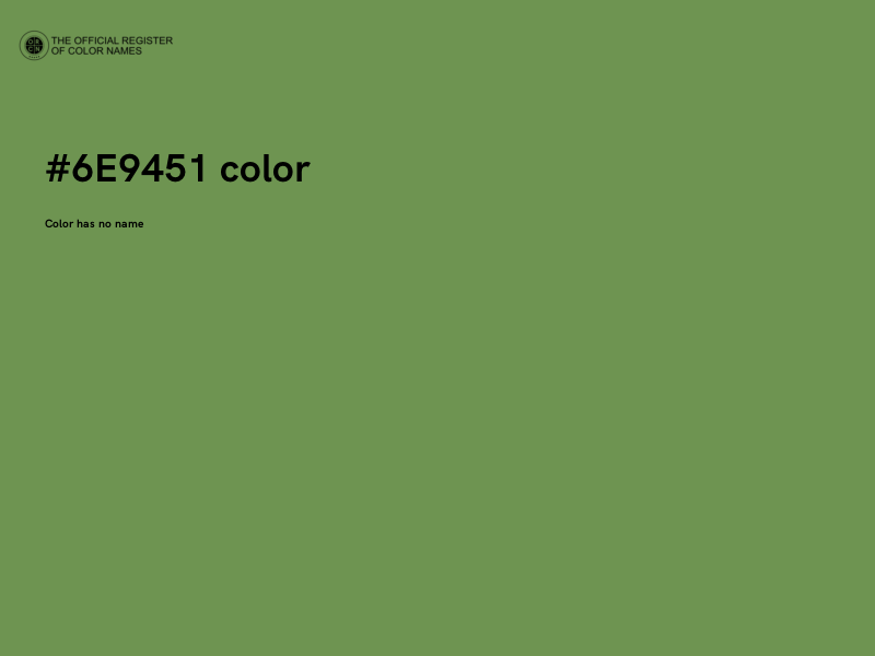 #6E9451 color image