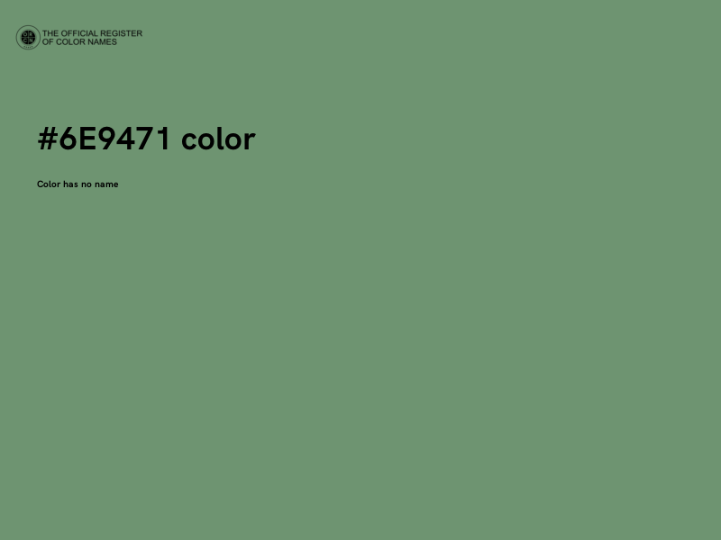 #6E9471 color image