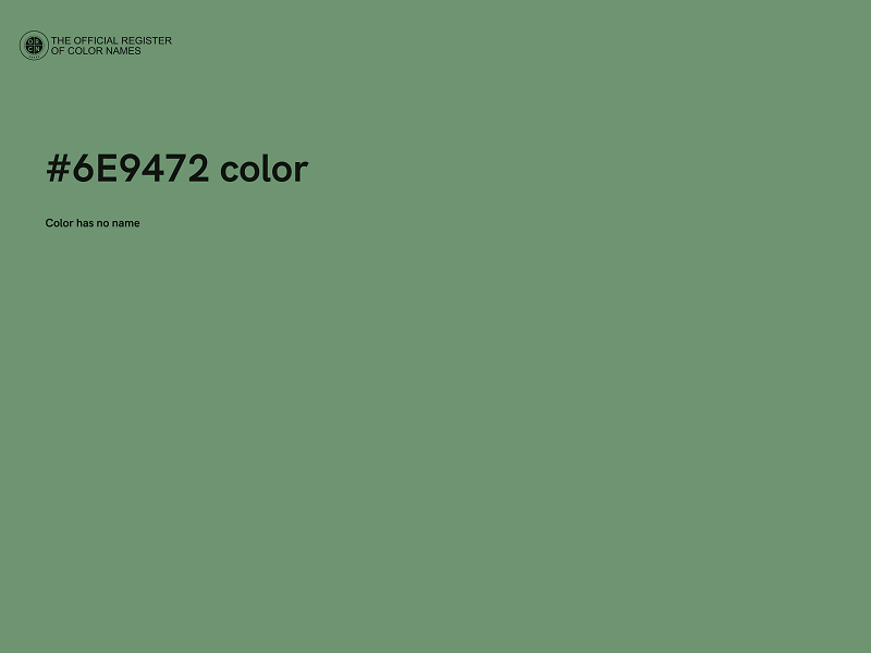 #6E9472 color image