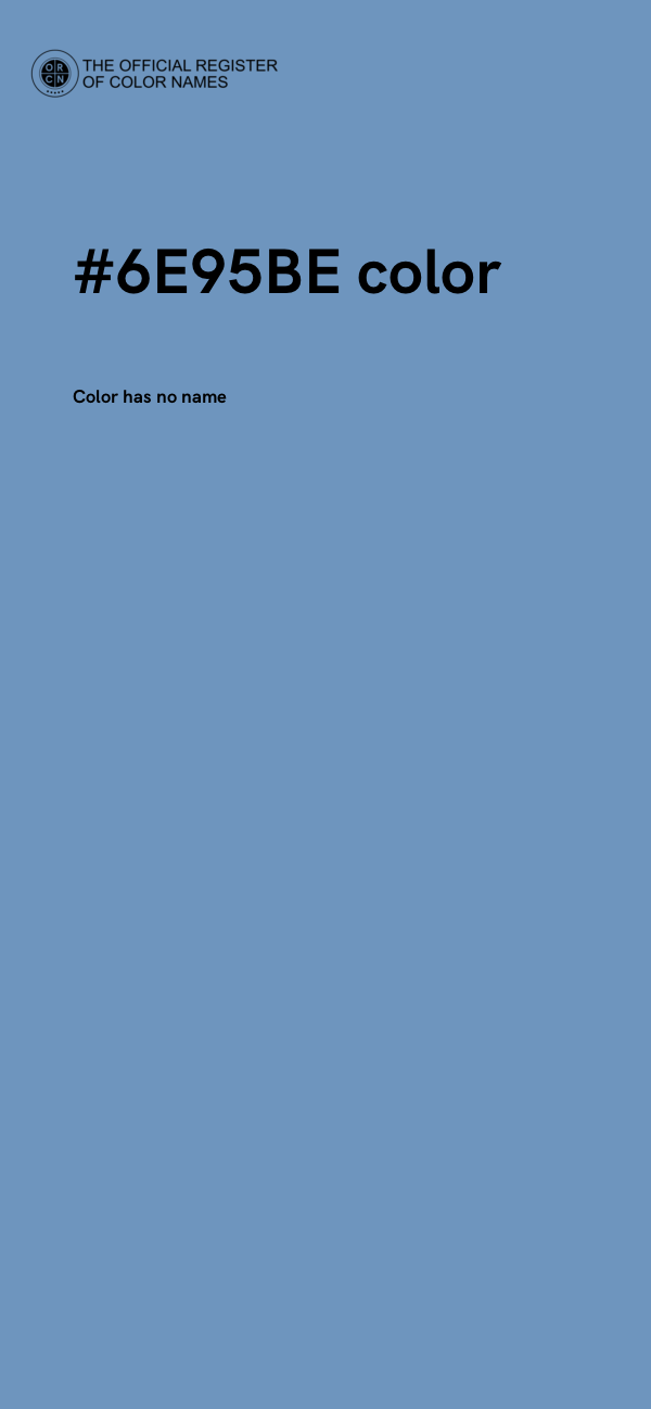 #6E95BE color image