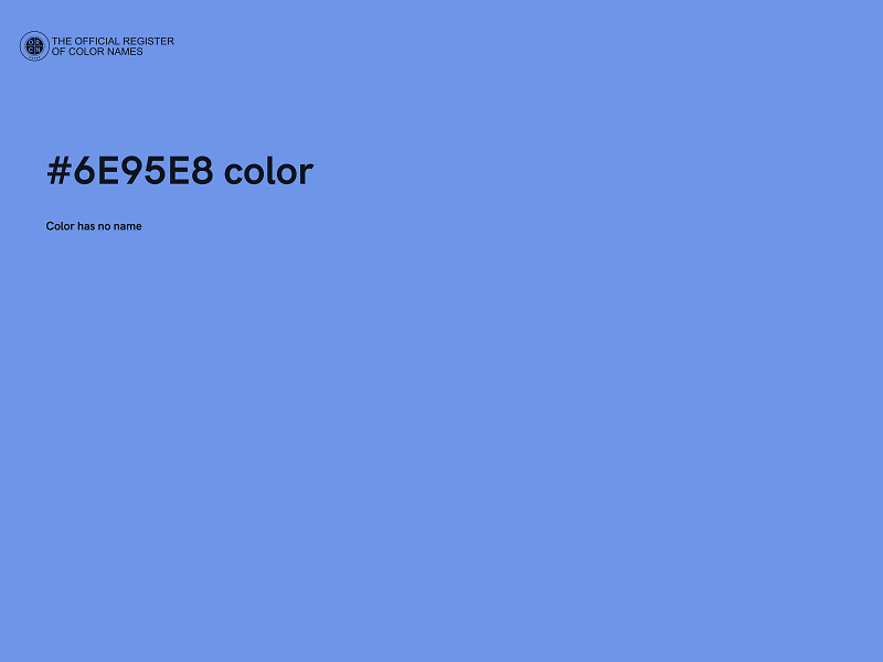 #6E95E8 color image